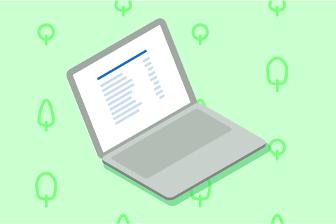 Graphische Darstellung eines E-Auszugs.